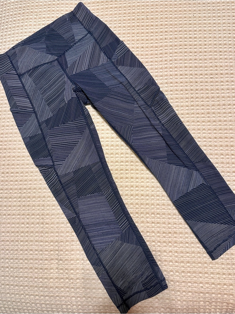 lululemon athletica Navy Geometric Print Track Pants